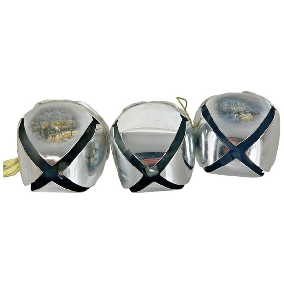 3 The Ashton Drake Galleries Thomas Kinkade Sleigh Bell Ornament Collection 2006 - Picture 12 of 12